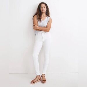 Madewell 10 High-Rise Skinny Jeans White Size 28